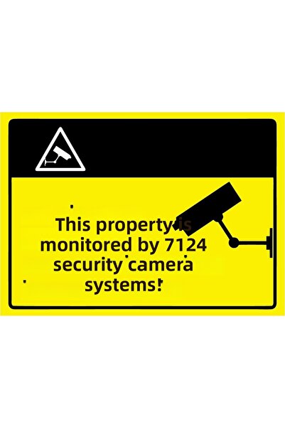 ZiPrinter This Building Is Monitored by 24/7 Security Camera System Isg Warning Sign Pvc A4 21X30 cm