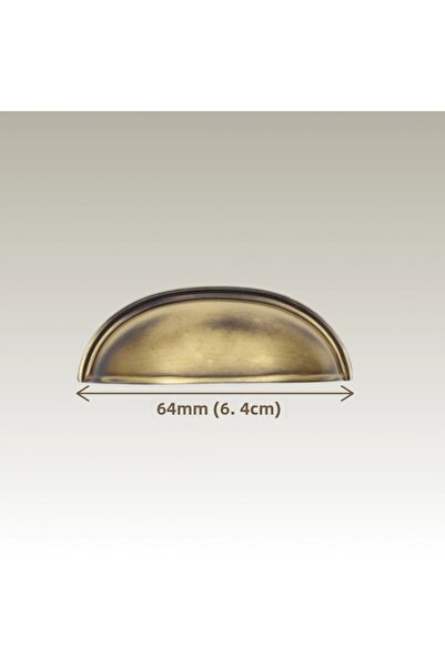 CAN METAL Mâner metalic pentru mobilier, dulap, sertar, vestiar, 64 mm, galbe...