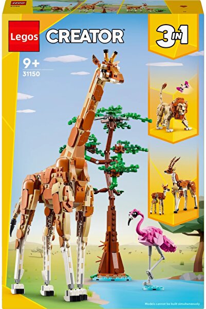 LEGO ® مجموعة حيوانات السفاري البرية 3 في 1 من كريتور 31150
