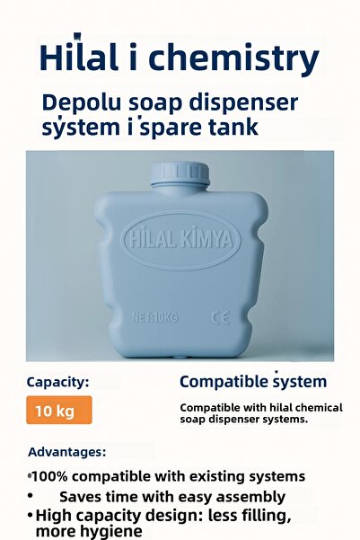 hilal kimya Depozit de rezervă pentru sistemul de distribuire a săpunului 10 kg Albastru