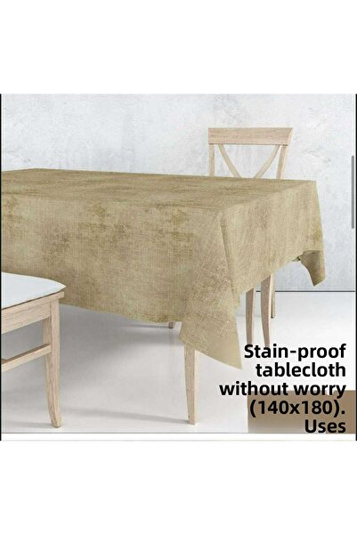 Üstünel Tekstil Stain-Proof Table Cloth, Table Cloth, Picnic Cloth. Multipurpose Table Cloth (140X180)