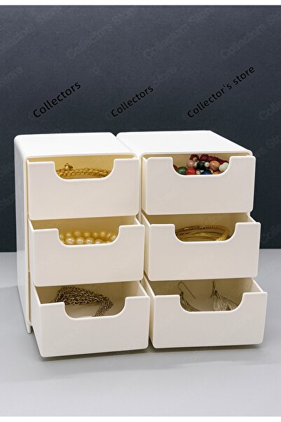 Collectors Store 2-Pack Mini Organizer, Small Organizer with 3 Drawers, Jewelry, Hobby, and Accessory Box