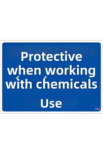 INURA GLOBAL Chemical Protective Use Warning Sign 25x35 CODE:793