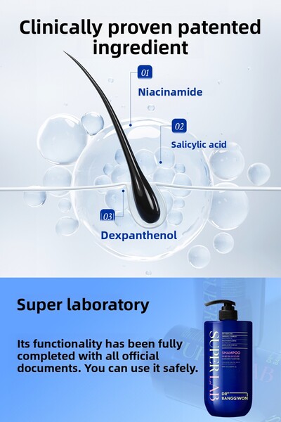 DR BANGGIWON Super Lab Shampoo, Anti-Hair Loss, Piroctone Olamine, Amino Acid, 3 Miracell Complex 1000 ml