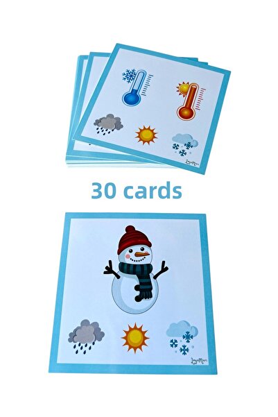 Loyameri Kidsshop بطاقات الطقس/ ما قبل المدرسة/ التعليم الخاص/ النشاط/ البطاق...