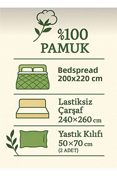 Marpiella Kristal Home Double Size Duvet Cover Set