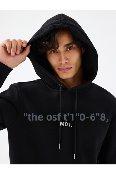 Loft Ανδρικό φούτερ Lf2041023 ΜΑΥΡΟ