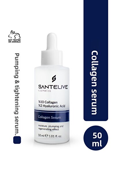 Santelive 10% كولاجين، 2% حمض الهيالورونيك، سيروم مرطب، الألوة فيرا لتكثيف ال...