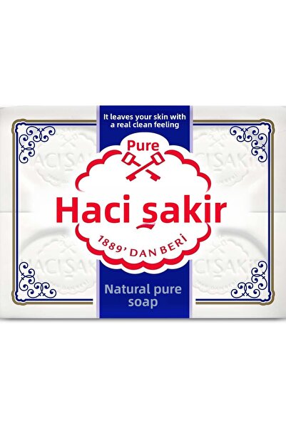 Hacı Şakir العلامة التجارية: صابون صلب طبيعي 4 عبوات الفئة: صابون الاستحمام