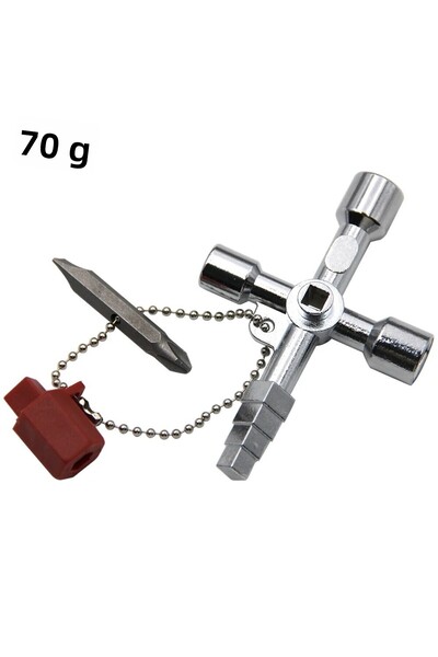 Choice مفتاح ربط فضي 4 في 1 من Pagoda، صمام خزانة التحكم في المصعد الكهربائي، مثلث داخلي رباعي الزوايا