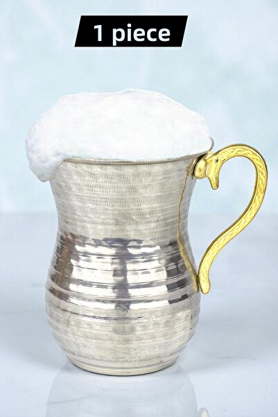 Binbir Trend Chrome Steel Ayran Cup – 300 ml (with Options for 1 / 10 / 30 / 50 Pieces)