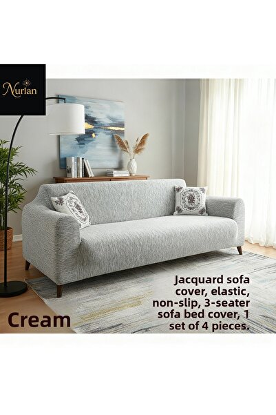 nurlan Κάλυμμα καναπέ με μοτίβο Jacquard Ελαστικό Αντιολισθητικό Κάλυμμα κανα...