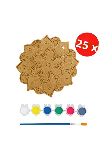 KİDOSE مجموعة أنشطة الماندالا - مجموعة تصميم الزهور - نشاط الماندالا - مجموعة من 25 قطعة