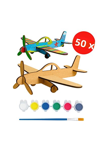 KİDOSE Model Airplane Design Set - Wooden Airplane Painting - Airplane Design...