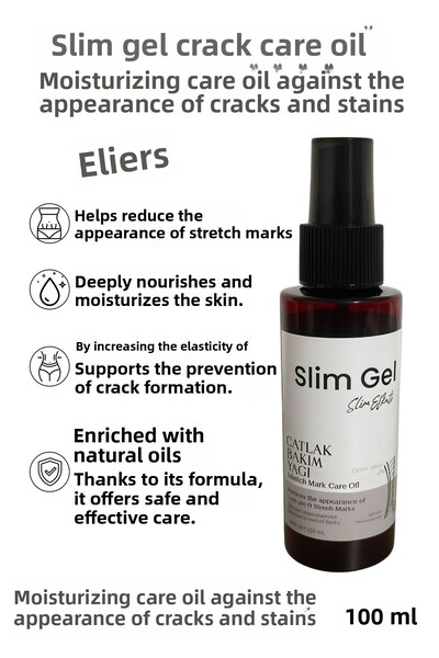 SLİM GEL زيت العناية بالبشرة المتشققة - زيت العناية بالبشرة المرطب المضاد للت...
