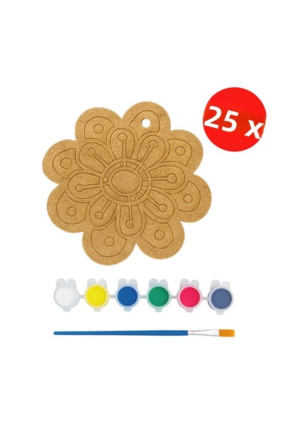 KİDOSE رسم الماندالا الخشبي - نشاط الرسم الخشبي للأطفال - مجموعة نشاط جماعي