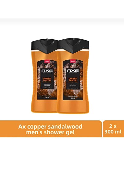 Axe جل الاستحمام بريميوم كوليكشن كوبر سانتال 3 في 1 لشعر الجسم والوجه 300 مل ×2
