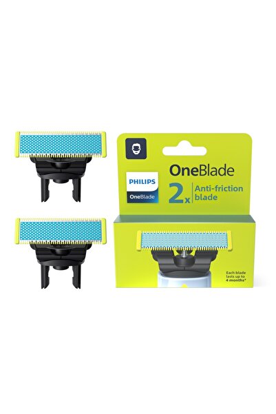 Philips Rezerve PHILIPS OneBlade Anti-Friction QP225/50, pentru piele sensibila, 2 lame