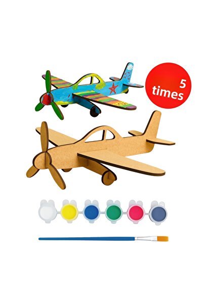 KİDOSE نشاط تلوين الطائرات - مجموعة تصميم نماذج الطائرات - نشاط للفصول الدراسية والحضانة ورياض الأطفال - مجموعة من 5 قطع