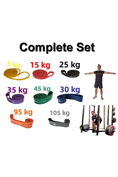 horizon king Resistance Band Complete 8-Piece Set