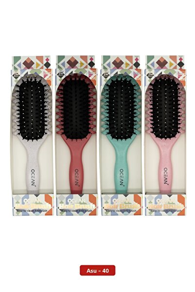 Ocean Comb Hair Lightener Suitable for All Hair Types Detangling Hair Brush 4 Pieces