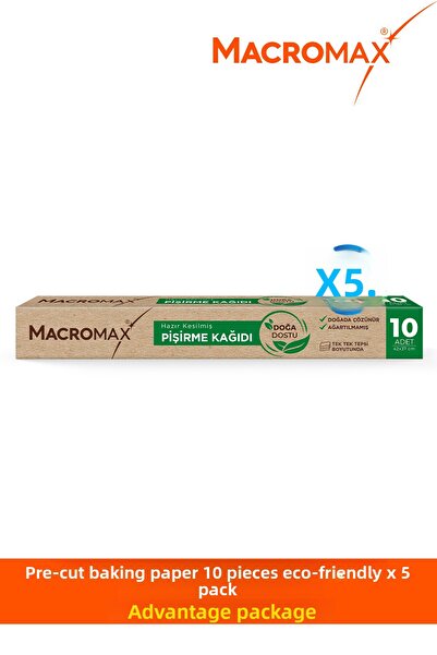 MACROMAX ورق خبز صديق للبيئة X5 مجموعة ورق خبز صديق للبيئة 5 قطع