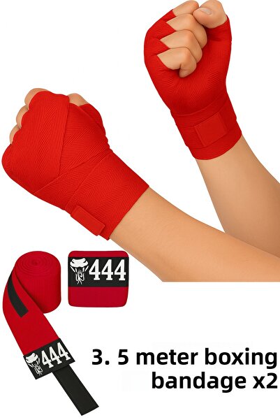 GAZELMANYA Box Kickboxing Muay Thai Sanda Bandaj de mână 3,5 metri X 2 buc. Bandaj de box dublu Bandaj de înfășurare