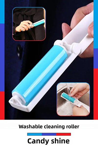 CandyShine ® Rolă adezivă practică pentru colectarea părului, prafului, mătur...