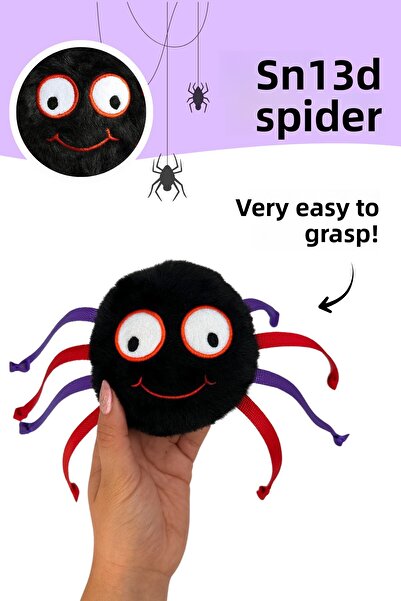 Havhav Halloween Themed Dog Toy Set of 2 | Plush Spider and Plush Eye Play Ball