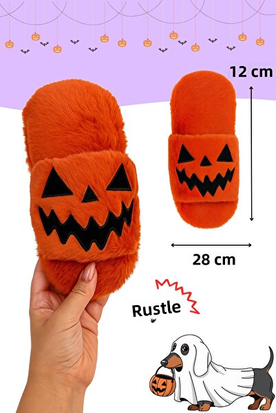 Havhav Halloween Themed 2-Piece Plush Slipper Dog Toy |   Activity Toy with Rustling Sound