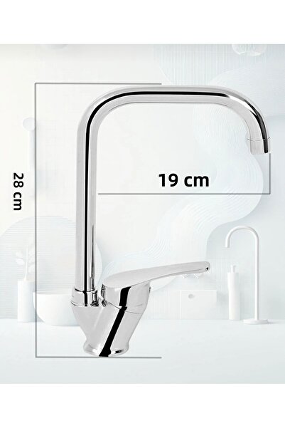 ESKAHOME صنبور مطبخ زاوي من إسكا مع مدخل مياه مزدوج