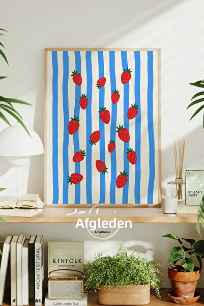 tablodea Минималистична картина с рамка с мотив ягоди за кухня - Pinterest Ка...