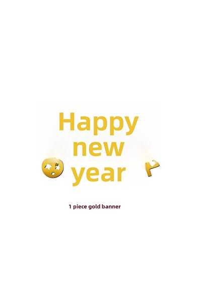 LOTUS PARTY Στρογγυλή βάση με κεραία για τον καλέστερο έτος - Διακοσμητικό στολίδι για την εορτασμό της Πρωτοχρονιάς - Στολίδι για το νέο έτος