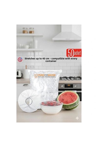 shopwave 50-Piece Plate Covers - 40 cm Flexible Stretch Cover Set, for Food Cover Protection