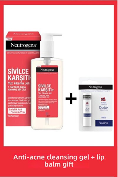 Neutrogena Anti-Acne Cleansing Gel+Ng Lipstick Spf 4/5