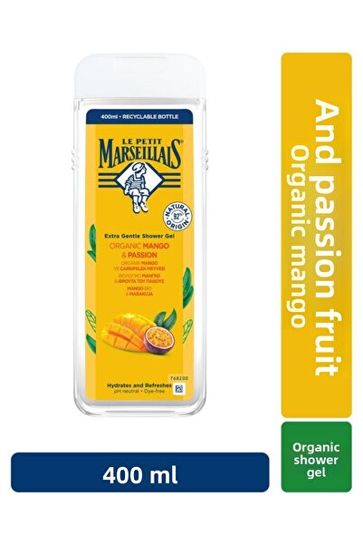 Le Petit Marseillais LPM Organik Mango ve Çarkıfelek Meyvesi 400ml Duş Jeli
