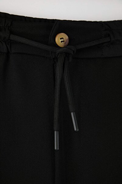 Trendyol Collection Black Straight Fit Men's Trousers Tmnaw26Pl00014