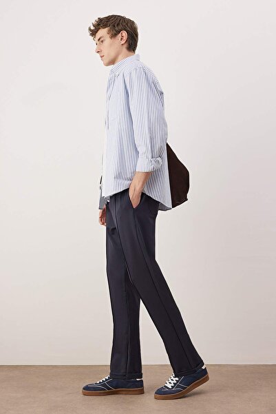 Trendyol Collection Чоловічі штани Lacivert Straight Fit TMNAW26PL00014