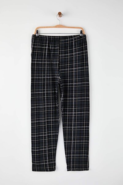 Trendyol Collection Schwarz-Mehrfarbiges 2er-Pack Baumwoll-Pyjamaunterteile TMNAW26PJ00005