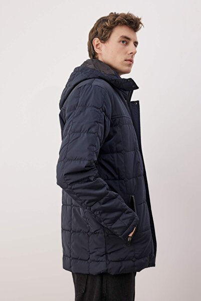 Trendyol Collection Navy Blue Regular Men's Coat Tmnaw26Mo00029