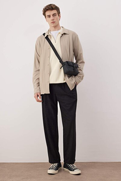 Trendyol Collection Чорні чоловічі штани TMNAW26PL00022