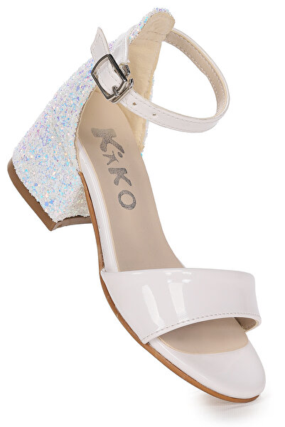 Kiko Kids Sheila Ayna Pine Daily Girl's 3 cm Heeled Sandals Evening Dress Shoes