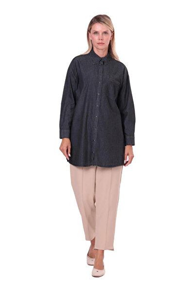 Invee Thin Denim Shirt - 7163 Black