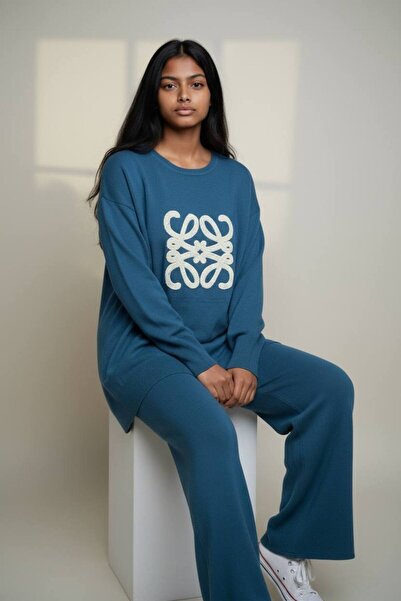 MAY MARA Tri-Kot Set of 2 with Blouse and Pants with Appliques on the Front