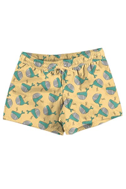 Vatkalimon Αγόρι - Σορτς με μοτίβο κίτρινο φαλαινό