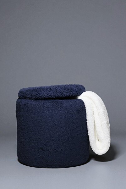 woody maison Puf Iskandinav Tarz Kuzu Tüy Kumaş Sandıklı Large Çok Amaçlı Puf Koltuk Bench 41*42