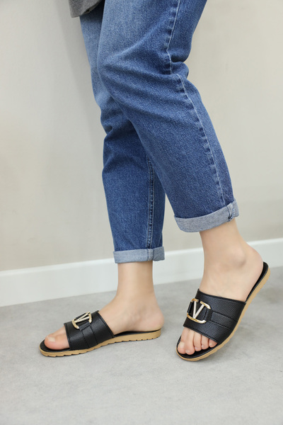 FAST STEP Γυναικείες άνετες καλοκαιρινές παντόφλες καθημερινής πόρπης για το σπίτι 935za120