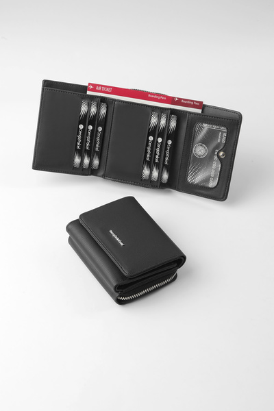 CENGİZ PAKEL Cengiz Pakel Antalya Kadın Cüzdan-portföy 65221a-siyah