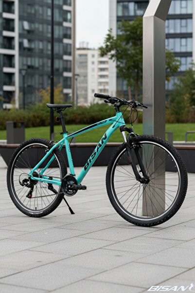 Bisan MTX 7100 29 Jant Dağ Bisikleti 48 cm Alüminyum Kadro V-Fren Shimano 21 Vites -Turkuaz
