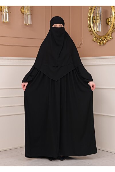 Şahane Dress Double Set - Dress and Shawl and Veil - medina silk